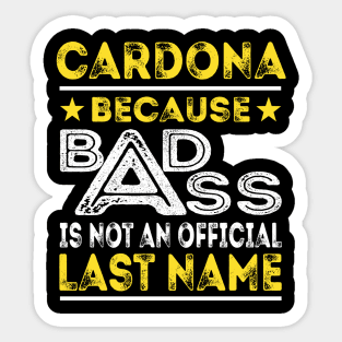 CARDONA Sticker